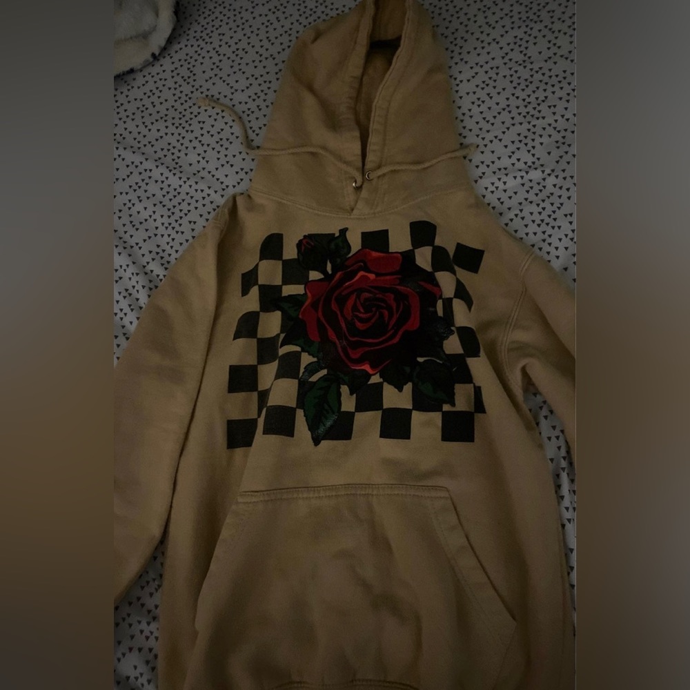 Checkered Rose Hoodie